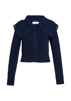 ERDEM crew-neck cardigan - Blue