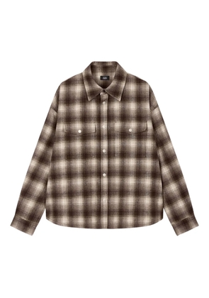TOMBOY checked-pattern shirt - Brown