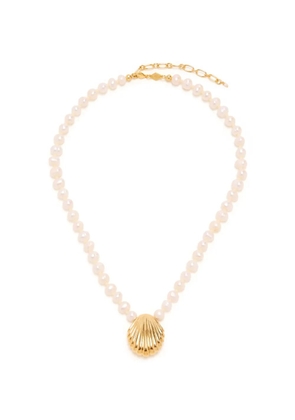 Anni Lu pearl shell necklace - Gold