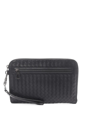 Bottega Veneta Pre-Owned 2000s Intrecciato leather clutch bag - Black