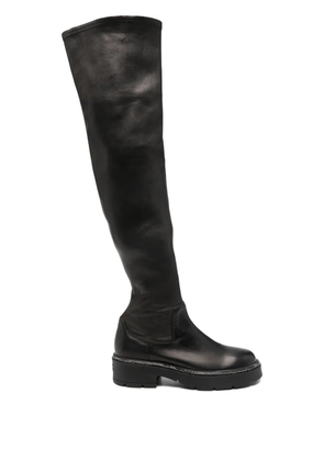 René Caovilla 40mm embellished knee-high boots - Black
