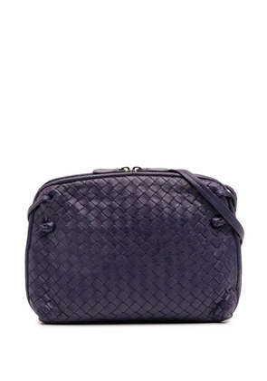 Bottega Veneta Pre-Owned 2012-2025 Nappa Intrecciato Nodini crossbody bag - Blue