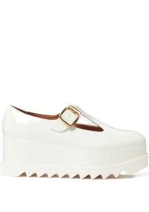 Stella McCartney buckle-fastening platform pumps - White