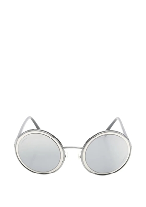 CHANEL Pre-Owned 1986-1988 round sunglasses - Silver