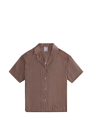 KITH Elena monogram camp shirt - Brown