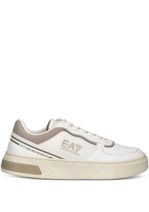 Ea7 Emporio Armani logo-detail sneakers - White