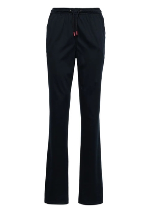 Kiton drawstring-waist straight-leg trousers - Blue
