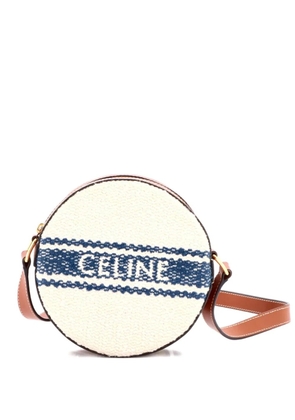 Celine Pre-Owned Plein Soleil Round Purse on Strap Canvas with Leather crossbody bag - Neutrals