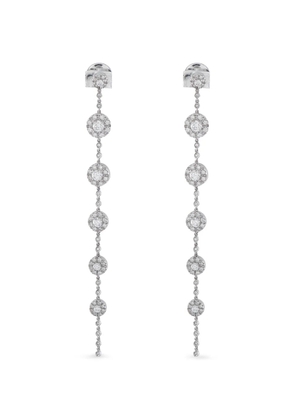 Rabat diamond line-drop earrings - Silver