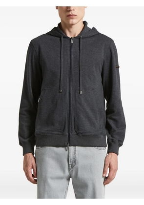 Peserico hooded zip-up sweatshirt - Grey