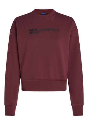 Karl Lagerfeld Jeans logo-print sweatshirt - Red