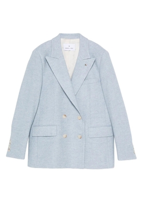 Manuel Ritz chevron blazer - Blue