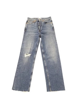RE/DONE distressed five-pocket jeans - Blue