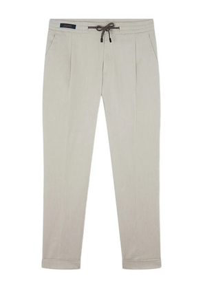 Paul & Shark pleated drawstring trousers - Neutrals