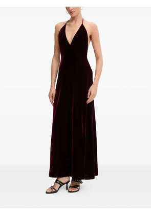 Bardot Yve side-slit maxi dress - Red