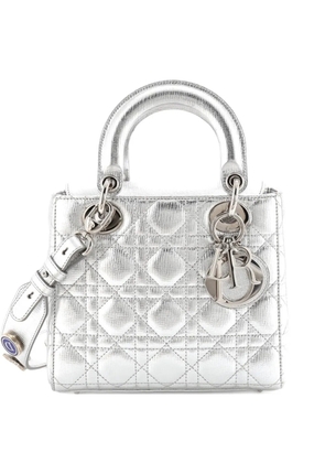 Christian Dior Pre-Owned My Lady Dior Bag Cannage Quilt Lambskin satchel - Silver