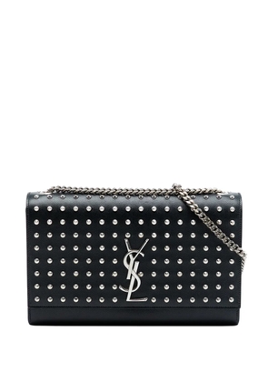 Saint Laurent Pre-Owned 2014 Medium Grain De Poudre Studded Kate crossbody bag - Black