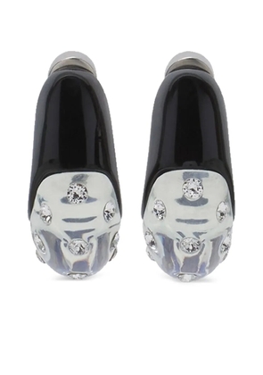 Lanvin crystal-embellished hoop earrings - Black