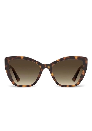 Moschino Eyewear cat-eye frame sunglasses - Brown