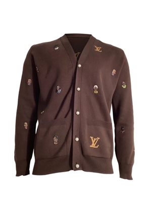 Louis Vuitton Pre-Owned embroidered cardigan - Brown