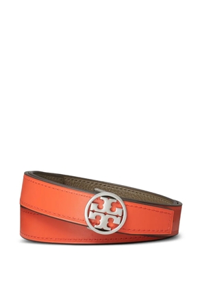 Tory Burch reversible logo-plaque belt - Brown
