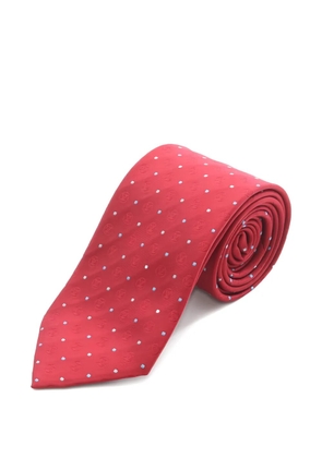 Louis Vuitton Pre-Owned dot-pattern silk tie - Red
