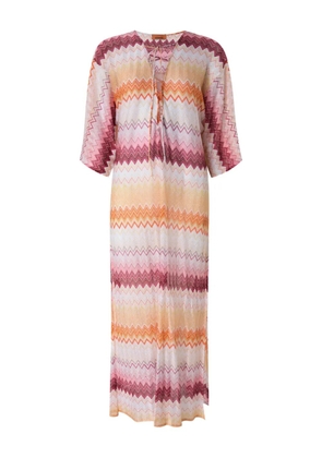 Missoni zigzag-pattern dress - Pink