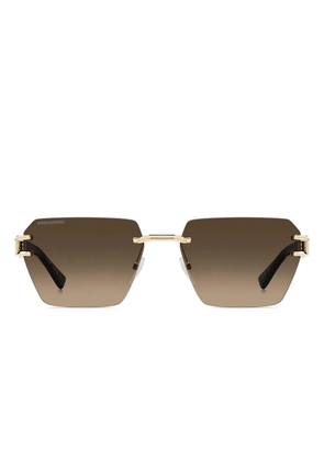 DSQUARED2 EYEWEAR logo geometric sunglasses - Black
