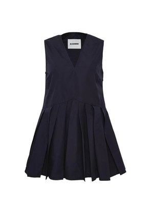 Jil Sander V-neck cotton blouse - Blue