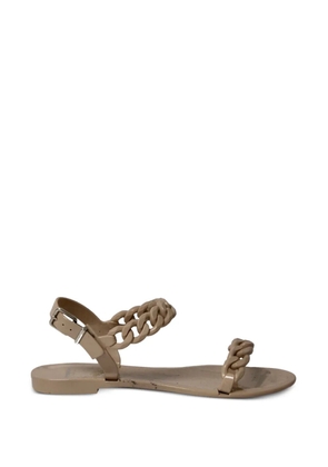 Givenchy Pre-Owned chain flat sandals - Neutrals