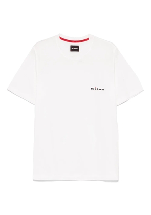 Kiton logo-embroidered T-shirt - White