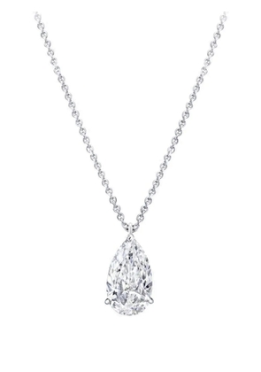 Tilla 14K white gold pear diamond necklace - Silver
