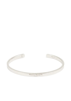 Maison Margiela logo-reference cuff bracelet - Silver