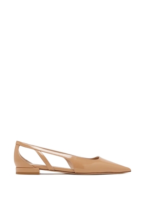 Stuart Weitzman pointed-toe ballet flats - Neutrals