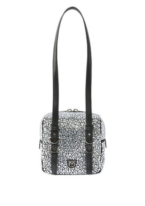 PINKO rhinestone-embellished shoulder bag - Black
