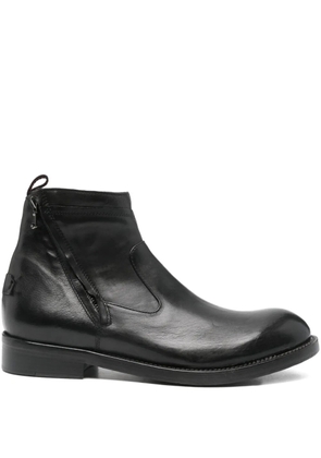 LeQarant zip-fastening leather boots - Black
