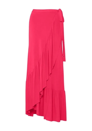 ERES Julia ruffled pareo skirt - Red