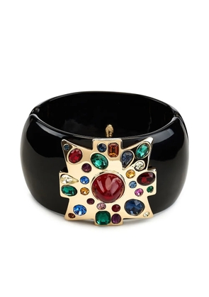 Kenneth Jay Lane cross-motif ruby bracelet - Black