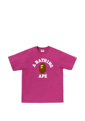 A BATHING APE® logo graphic T-shirt - Pink