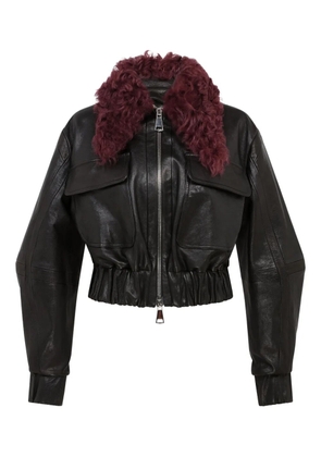 16Arlington Cie leather jacket - Black