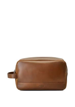 Shinola Zip Travel Kit wash bag - Brown