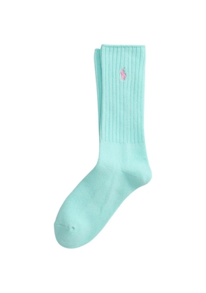 Polo Ralph Lauren ribbed embroidered socks socks - Blue