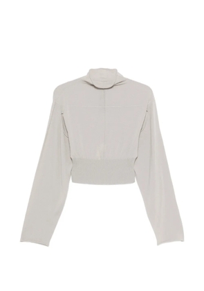 Rick Owens Con mock-neck cropped sweater - Grey