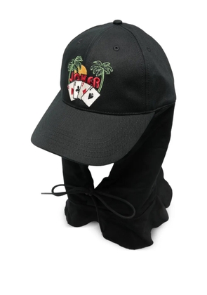 Martine Rose embroidered hooded cap - Black