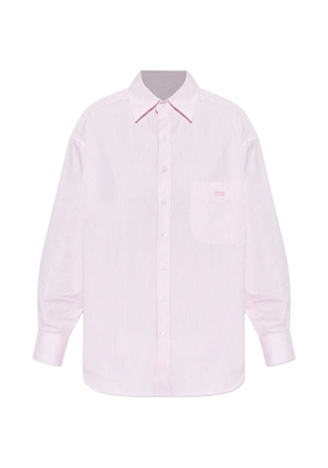 PARAMIDONNA Vanessa striped chest-pocket shirt - Pink