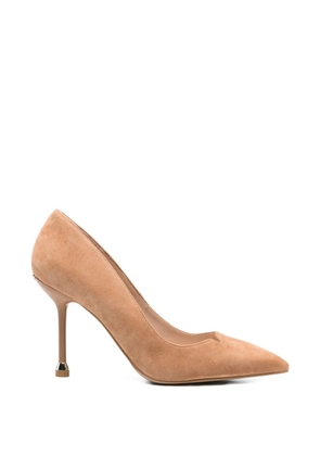 LIU JO calf suede pointed pumps - Brown