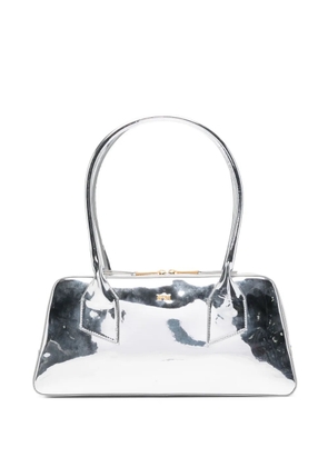 Nº21 logo-plaque tote bag - Silver