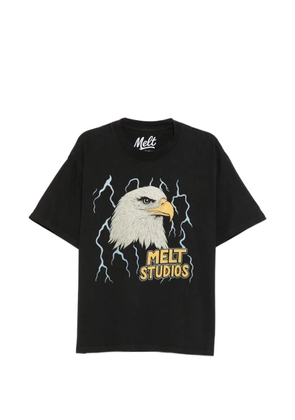 Melt eagle-print T-shirt - Black