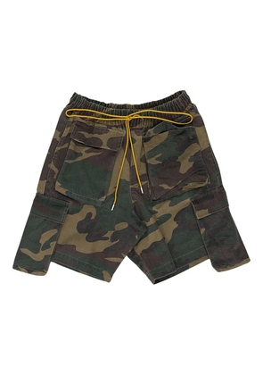 RHUDE camouflage-pattern cargo shorts - Green