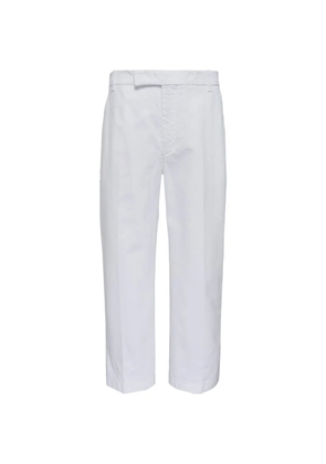 Thom Browne concealed-fastening chinos - White